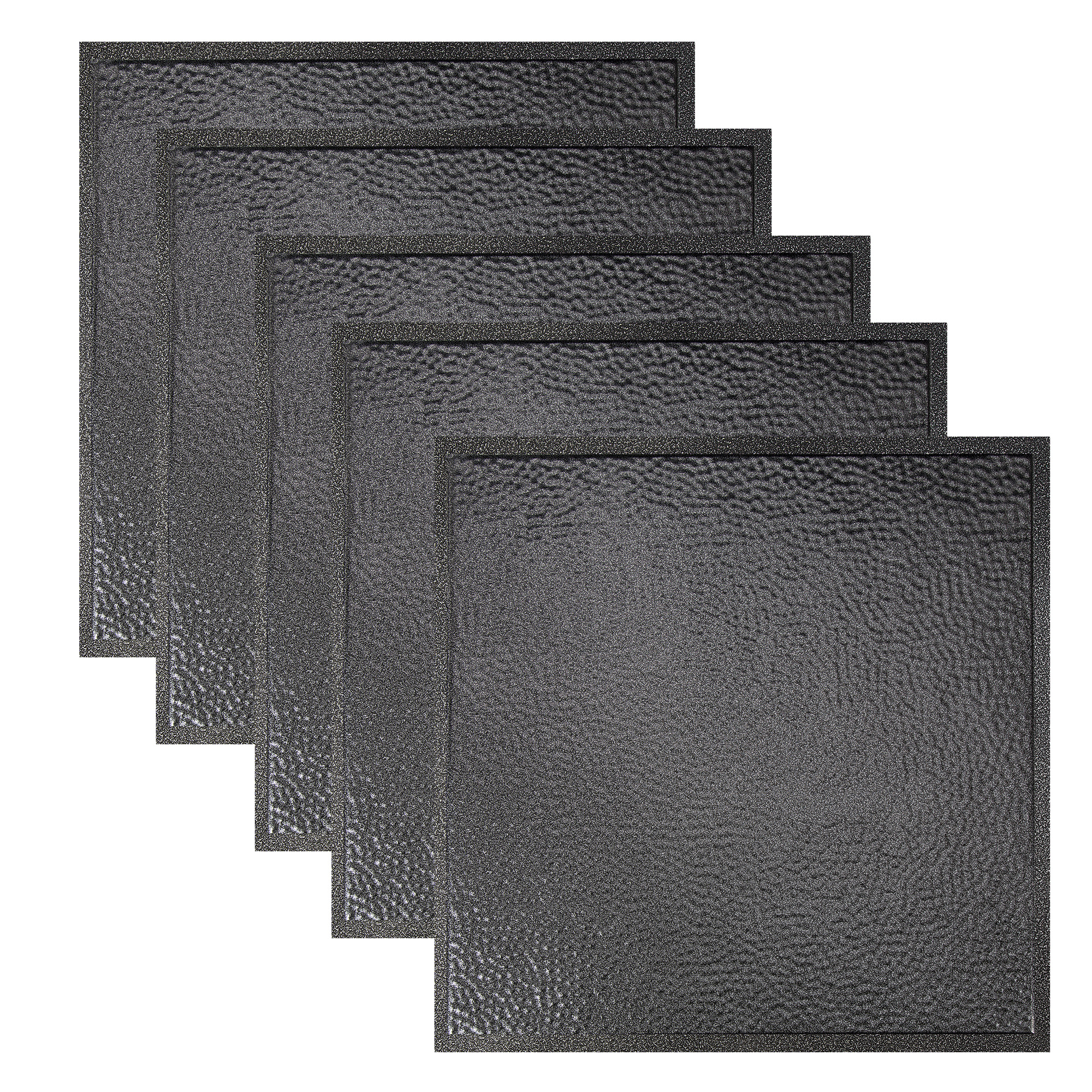 Great Lakes Tin 2ft x 2ft Tin Ceiling Tiles 5 Pack, Tin-Plated Steel, Class A Fire Rated