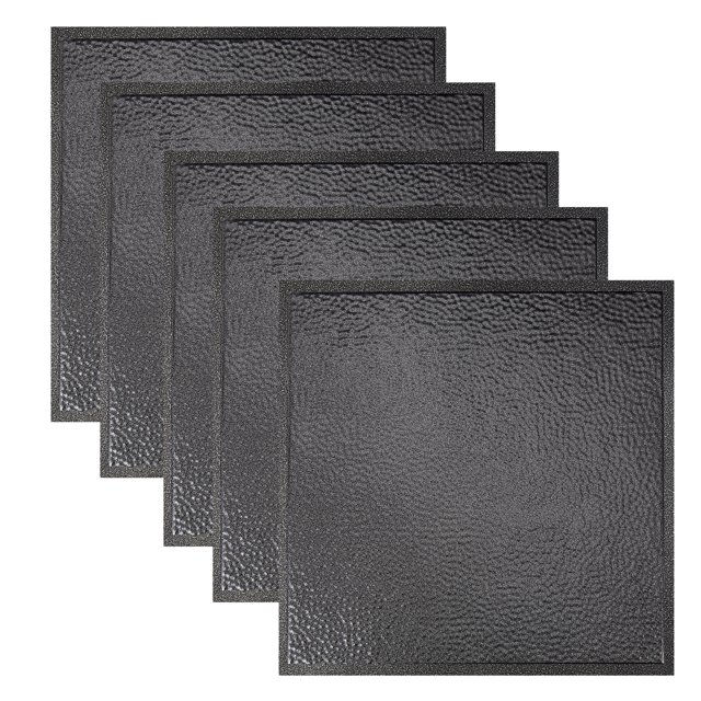 Great Lakes Tin 2ft x 2ft Tin Ceiling Tiles 5 Pack, Tin-Plated Steel, Class A Fire Rated