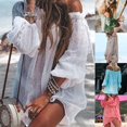 thumbnail image 2 of Swimsuit Cover Up Solid Color One Shoulder Swimsuits for Women Bright Solid Color, 2 of 9