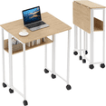 thumbnail image 1 of BeesClover Folding Desk Mobile Small Rolling Computer Desk,24.8 Inch Foldable Laptop Cart Table with Wheels,Portable Office Desk for Small Space Couch Bed,Easy Assembly, 1 of 8