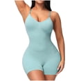 thumbnail image 1 of TIMIFIS Tummy Control Shapewear for Women Seamless Bodysuit Open Bust Mid Thigh Body Shaper Shorts - Summer, 1 of 8