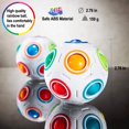 thumbnail image 3 of Bundle 2 pcs Magic Rainbow Ball Cube Fidget Toy Puzzle Magic Rainbow Ball, 3 of 4