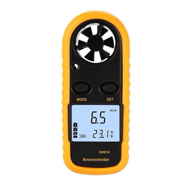 Digital Anemometer Handheld Wind Speed Meter LCD Velocity Gauge ThermomoterUK