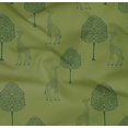 thumbnail image 4 of oneOone Organic Cotton Poplin Twill Fabric Tree & Giraffe Block Decor Fabric Printed BTY 42 Inch Wide, 4 of 4