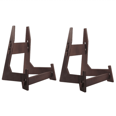 Plate Stand for Display, Plate Holder Display Stand,Picture Stand for Display Premium Vintage Wooden Picture Frame Stand