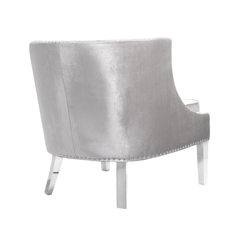 Home Gear Barrel Chair with Nailhead trim