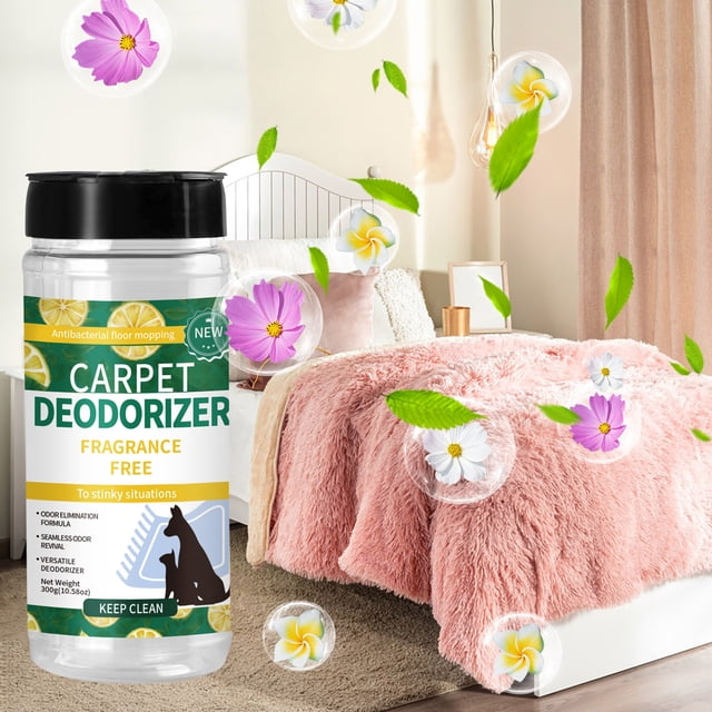 Carpet Refresher Powder,Carpet Deodorizer & Freshener Powder,Deodorizing Carpet Cleaning Powder,Odor Neutralizing Powder for Homes with Cats,Kittens and Pets,Carpet Deodorizing Powder Deodorizer