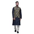 thumbnail image 1 of Atasi Indian Traditional Kurta Churidar Pajama Set With Nehru Jacket For Men, 1 of 3