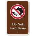 thumbnail image 1 of Lilyanaen Aluminum Sign Do Not Feed Bears Graphic 12" x 8", 1 of 4