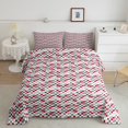 thumbnail image 2 of Erosebridal Geometry Bedding Sets Full with Comforter for Teens, Purple Duvet Insert, Rectangle Checkered Reversible Bedding Full Comforter Set, Lightweight Room Decor, 3 Pieces, 2 of 8
