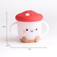 thumbnail image 4 of Itzy Ritzy Itzy Reusable Snack Cup Mushroom with Silicone Top, 4 of 5
