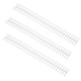 thumbnail image 2 of Plastic Binding Spine, Loose Leaf Rings 34 Holes Good  Gloss Wear And Aging Resistant With 12mm Inner Diameter For Home Or School Use White, 2 of 8