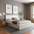 thumbnail image 1 of Nexera James King Platform Bed with Headboard White Oak, 1 of 7
