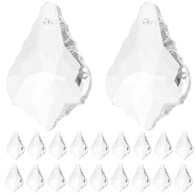 10pcs Crystal Pendants Transparent Chandelier Prisms Parts Hanging Light Pendants