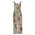 thumbnail image 4 of TIMIFIS Christmas Rompers For Women Ladies Printed Sleeveless Backless Loose Long Playsuits Rompers Jumpsuit with Pocket pring, 4 of 5