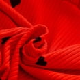 thumbnail image 4 of Zpanxa Robe Style Deux Pièces pour Tout-Petites Filles en Tricot de Coton à Imprimé Cœur, Haut à Manches Courtes, Robe de Fête Décontractée Rouge 1-2 Ans, 4 of 6