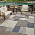 thumbnail image 2 of Rug Branch Hogar Abstract Indoor Outdoor Area Rug, Grey Blue, Geometric - Living Room, Bedroom, Dining Room, and Kitche, 2 of 9