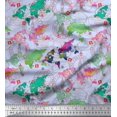 thumbnail image 1 of Soimoi Blue Modal Satin Fabric Stamp & World Map Fabric Prints By Yard 42 Inch Wide, 1 of 5