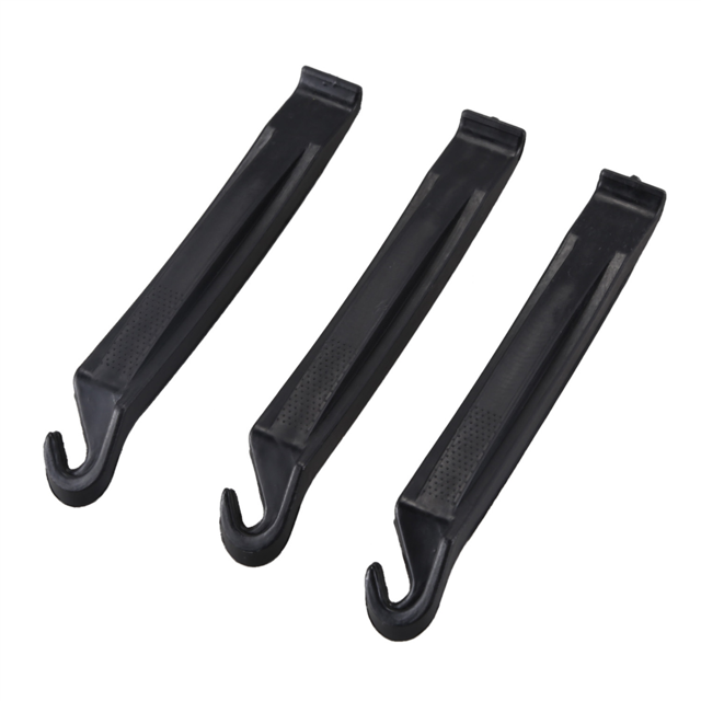 3X Vélo Vélo Détachable Roue Pneu Leviers Outil de Réparation de Haute Qualité en Plastique Noir Durci