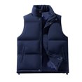 thumbnail image 1 of Cameland Veste Décontractée Sans Manches pour Hommes, Mode, Couleur Unie, Col Montant Double Face, Chaude, 1 of 3
