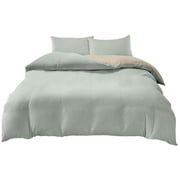HCBY Narrow​Twin Size 4-Piece Duvet Cover Set - Includes 1 Duvet Cover (59"x78"), 2 Pillow Shams, and 1 Flat Sheet, Soft and Breathable for All Seasons
