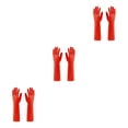 thumbnail image 1 of Youkk 2X Rubber Gloves Kitchen Gadget Gardening Tool Exquisite Multipurpose Yard Red S 3Set, 1 of 6
