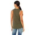 thumbnail image 2 of BELLA+CANVAS Débardeur Muscle Fluide pour Femmes, m, Olive Chiné, 2 of 3