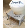 thumbnail image 4 of Toilet Stool Squat Adult . Poop Stool - Ergonomic Squatting Position Portable Bathroom Stool for Adults Easy to Use Pooping Stool Improve Potty Posture and Comfort, 4 of 9