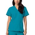 thumbnail image 3 of Adar Universal Unisex V-Neck Tunic 3 Pocket Scrub Top (Available in 39 Colors), 3 of 7