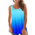 thumbnail image 1 of Yuyuzo Débardeurs pour Femmes Été Sans Manches T-Shirt Décontracté Col Rond Chic Color Block Blouse Fluide de Plage, 1 of 6