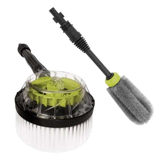 Sun Joe Ensemble d'Accessoires de Nettoyage pour Voiture, Brosse de Laveuse à Pression pour SPX Series, Vert