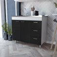 thumbnail image 2 of TUHOME Ferretti Armoire de Base Armoires en Bois d'Ingénierie en Multicolore, 2 of 9