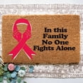 thumbnail image 2 of Tapis d'Entrée de Sensibilisation au Cancer avec Ruban Non - Intérieur Extérieur Tapis Personnalisable, 2 of 8