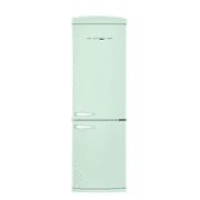 Classic Retro 24 In 12 Cu.ft. Bottom Mount Refrigerator Auto Defrost, Energy Star Certified, Counter Depth with Manual Ice maker