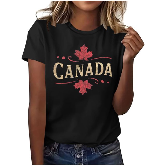 Pisexur T-shirt Décontracté à Manches Courtes et Col Rond pour Femme, Haut Imprimé, Hauts pour Femmes, Hauts de Sortie pour Femmes, Hauts d'Été pour Femmes Noir, P
