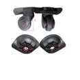 thumbnail image 2 of 1 Pair Swivel Suitcase Luggage Wheels Replacement Casters for Trolley Black - Easy Installation, 2 of 7