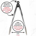 thumbnail image 2 of Starfrit Kitchen Silicone Tongs, 30 cm (12 in), Non-Stick Safe, Heat Resistant, 2 of 5