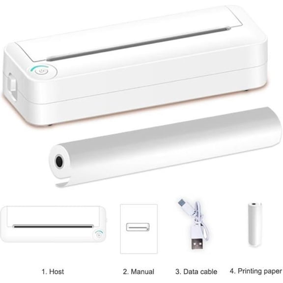 A4 Thermal Printer - UVERBON - Model x8 - Bluetooth - Portable - 203 DPI