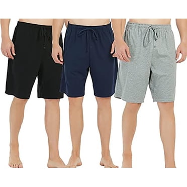 U2SKIIN Shorts de Pyjama pour Hommes 100 % Coton, Pantalon de Détente Léger avec Poches, Bas de Pyjama Doux pour Dormir