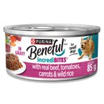 Beneful Incredibites Dans la graisse avec du vrai boeuf, la nourriture pour chiens mouillés 85 g
