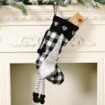 thumbnail image 3 of XZNGL Christmas Stockings Ornament Checked Deco Check Car Stockings Gift Bag, 3 of 9