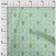 thumbnail image 1 of oneOone Polyester Lycra Aquamarine Fabric Texture & Triangle Geometric Sewing Material Print Fabric By The Yard 56 Inch Wide, 1 of 4