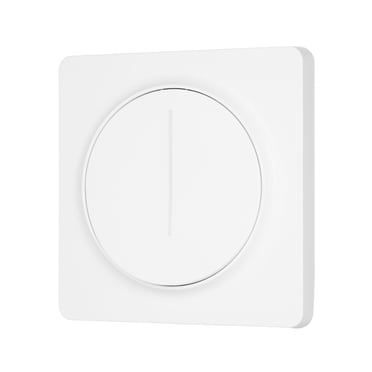Graflsoa Zigbee-Compatible Smart Dimmer Switch with Touch and Button Control, Model EDM-1ZBB-EU, White PC Material, 100-240V AC, Requires Zigbee Hub