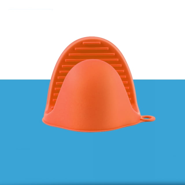 Kitchen Silicone Heat Insulation Hand Clip Anti Slip Thickened Anti Scalding Glove Baking Tool For KitchenOrange