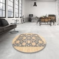 thumbnail image 3 of Ahgly Company Indoor Rectangle Abstract Camel Brown Oriental Area Rugs, 5' x 7', 3 of 6