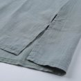 thumbnail image 4 of Pisexur Chemisier Ample en Coton à Manches Courtes et Col Rond pour Femmes, Haut Rétro Décontracté à Manches 3/4 et Col Rond en Coton et Lin pour Femmes, Robes d'Été pour Femmes 2022, 4 of 6