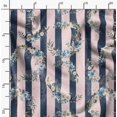 thumbnail image 2 of Soimoi Pink Rayon Fabric Clover Floral Print Fabric by Yard 56 Inch Wide, 2 of 6