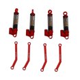 thumbnail image 3 of RC, Conduite Stable Usinée CNC, Télé-Amortisseurs Filetés RC Préviennent la Corrosion, Résistants à la Rouille, Légers, Haute Précision pour Voiture RC Crawler 1/18 Rouge, 3 of 8