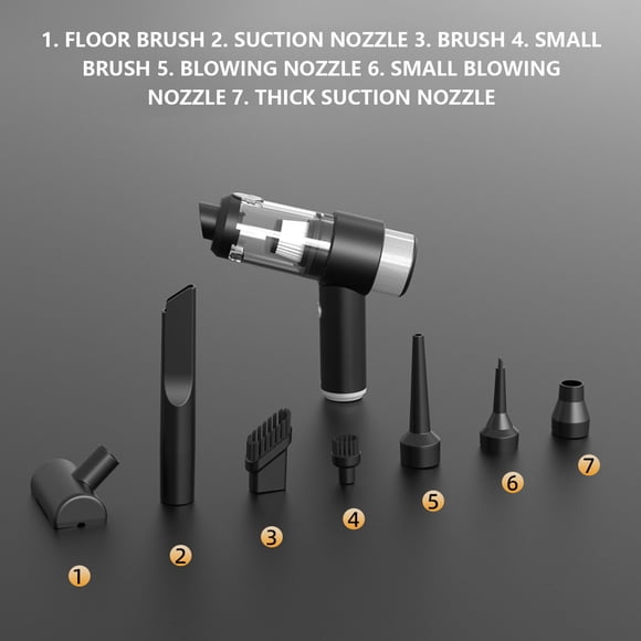 Lightweight Vacuum Cleaner Handheld Vacuum and Blower Rechargeable 7000pa Strong Suction Wet/Dry Car Vacuum Cleaner and Blower Buster Portable Car Vacuum Pet Hair Or Car Or Home Gift for Women