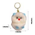 thumbnail image 3 of Rvkxad Plush Owl Keychain Pendant, Cute Animal Car Key Chain for School Bag, Soft Stuffed Toy Keyring, Birthday Gift Accessory, 3 of 6